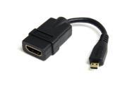 StarTech LC1153B StarTech.com HDADFM5IN 5in High Speed HDMI Adapter Cable with Ethernet to HDMI Micro F M