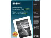 Epson S041341M White Matte Photographic Papers 8.50 x 11