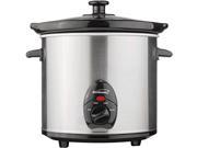 BRENTWOOD BTWSC130SM Brentwood SC 130S Slow Cooker Stainless Steel Body 3 Quart