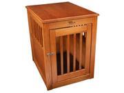 Dynamic Accents Medium Oak End Table Pet Crate