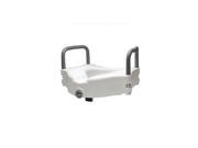 Lumex Locking Raised Toilet Seat w Removable Arms Toilet Seat with Arms