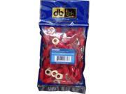 NEW DB LINK RT450GR 4 GAUGE 5 16 GOLD RING TERMINAL 50 PK RED 12 VOLT CAR STEREO ACCESS