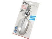 SIIG JK US0D12 S1 White Wired Optical Mouse