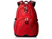 High Sierra Swerve Laptop Backpack Crimson Black