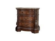 Old World Three Drawer Night Stand in Brown by Ashley Furniture