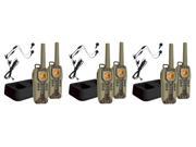 Uniden GMR5088 2CKHS 6 Pack 50 Mile FRS GMRS Submersible Two Way Radio w Direct Call Camo 2 pack