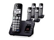 Panasonic KX TGE235B DECT 6.0 Plus 1.9GHz 5 Handset Expandable Cordless Phone