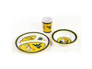 Bsi Products Inc West Virginia Mountaineers Kids 3 Pc. Dish Set Dish Set