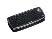 iogear GKM681RB IOGEAR GKM681R 2.4GHz Wireless Compact Keyboard with Optical Trackball and Scroll Wheel Silver Black