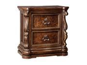 Florentown Two Drawer Night Stand B715 92 Florentown Two Drawer Night Stand Dark Brown