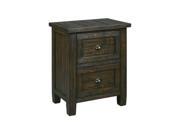 Trudell Two Drawer Night Stand B658 92 Trudell Two Drawer Night Stand Dark Brown