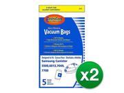 Replacement Vacuum Bags for Bissel Butler Canister 3580 Canister 6800 Canister 68001 Vacuum models with Micro Filtration Type 2 Pack