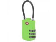 Travelon -Neon Green Travel Sentry Approved Cable Luggage Lock w/ 3 Dial Combination & Red Indicator Travelon -Neon Green Travel Sentry Approved Cable Luggage Lock w/ 3 Dial Combination & Red Indicator
