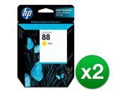 HP 88 Yellow Original Ink Cartridge C9388AN (2-Pack) Ink Cartridge HP 88 Yellow Original Ink Cartridge C9388AN (2-Pack) Ink Cartridge