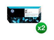 HP 81 Black DesignJet Dye Printhead and Printhead Cleaner C4950A (2-Pack) Printhead-Cleaner HP 81 Black DesignJet Dye Printhead and Printhead Cleaner C4950A (2-Pack) Printhead-Cleaner