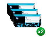 HP 91 3pack 775ml Light Cyan DesignJet Pigment Ink Cartridges C9486A (2-Pack) Ink Cartridge HP 91 3pack 775ml Light Cyan DesignJet Pigment Ink Cartridges C9486A (2-Pack) Ink Cartridge
