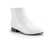 Mens Stormtrooper Cosplay Pimp Disco White Ankle Boot Shoes