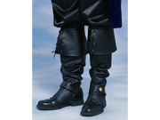 Adult Mens Faux Leather Pirate Costume Boot Top Covers