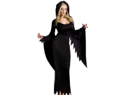 Sexy Womens Black Robe Witch Sorceress Halloween Costume