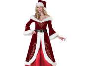 Mrs Santa Claus Deluxe Velvet Adult Christmas Costume