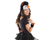Kids Penguin Halloween Costume Girls Plush Animal Kit