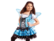 Girls Blue Fairy Ballerina Princess Halloween Costume