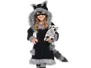 Kids Toddler Girls Raccoon Halloween Costume
