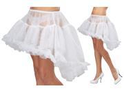 Sexy Womens High to Low White Petticoat