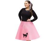 Womens Plus Size 50s Poodle Skirt Halloween Costume