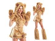 Sexy Womens Furry Teddy Bear Halloween Costume