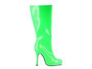 Sexy Disco Go Go Neon 80s Knee High 4 Heel Lime Green Boots