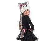 Kids Wolf Halloween Costume Girls Plush Animal Kit