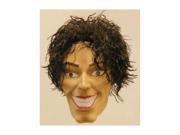 Adult 80s Pop Star Curly Jacko Halloween Costume Mask