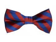 Mens 20s Red Blue Striped Bow Tie Costume Accessory