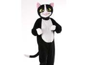 Adult Black Cat Kitten Animal Plush Mascot Halloween Costume