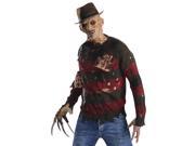 Adult Mens Freddy Krueger Halloween Costume Sweater