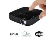 Magnasonic Wi Fi Mini Video Projector HDMI Wireless for Android DLP 100 Lumens 80? display for Smartphones Tablets
