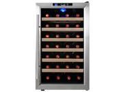 AKDY® 28 Bottles Stainless Steel Freestanding Temperature Control Chiller Wine Cooler Cellar