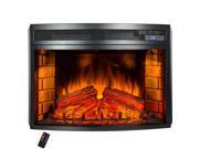 AKDY Freestanding LED Backlit Temperature Control w Remote 6 Setting Electric Fireplace Stove