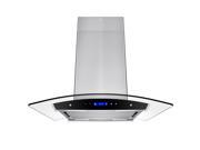 AKDY 30 Stainless Steel Island Mount Range Hood Cooking Fan Stove Kitchen Vents
