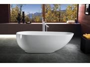 AKDY 67 Acrylic Bathtub Freestanding Bathroom Shower Spa Body Contemporary Oval Bath Tub Modern Soaking W Bathtub Faucet