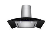 AKDY 36 Stainless Steel Wall Mount Range Hood Touch Screen Control Aluminum Mesh Filter Ductless Vented Cooking Fan Stove Kitchen Vents