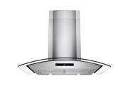 AKDY 30 Stainless Steel Wall Mount Range Hood Touch Screen Control Light Lamp Aluminum Mesh Filter Ductless Vented Cooking Fan Stove Kitchen Vents