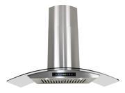 AKDY 30 AG ZH703C Euro Stainless Steel Wall Mount Range Hood Duct Pipe