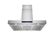 AKDY 36 AK NGL9010 1 36 Euro Stainless Steel Island Mount Range Hood