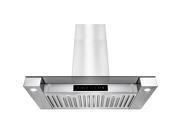 AKDY 30 Stainless Steel Touch Screen Display LED Light Lamp Baffle Filter Convertible Cooking Fan Stove Kitchen Vents Wall Mount Range Hood