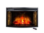 AKDY 33 in. Freestanding Electric Fireplace Insert Heater with Tempered Glass and Remote Control