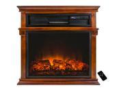 AKDY 29 in. Freestanding Electric Fireplace Mantel Heater with Tempered Glass and Remote Control