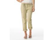 Aeropostale Womens Straight Leg Belted Casual Chino Pants beige 11 12x32