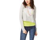 Aeropostale Womens Raglan Rhinestone Heart Sweatshirt 052 M